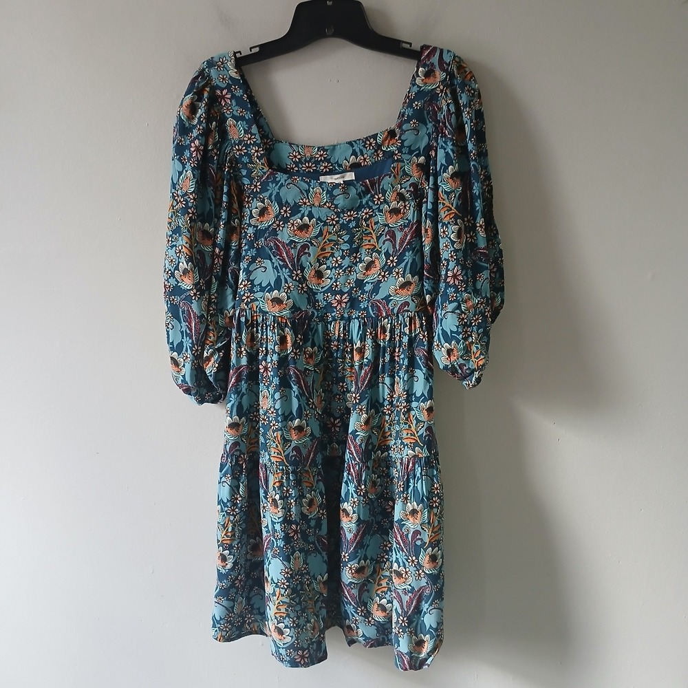 Maurices Women's Size Medium Babydoll Tiered‎ Floral Mini Dress Boho CottageCore